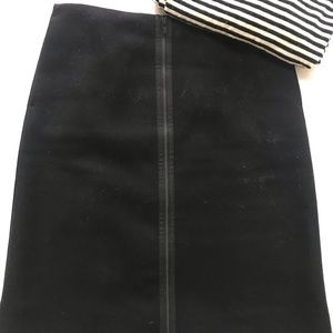 Cos A-line wool skirt with front zip